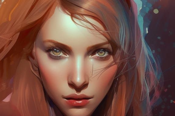 eyes beautiful watercolor female