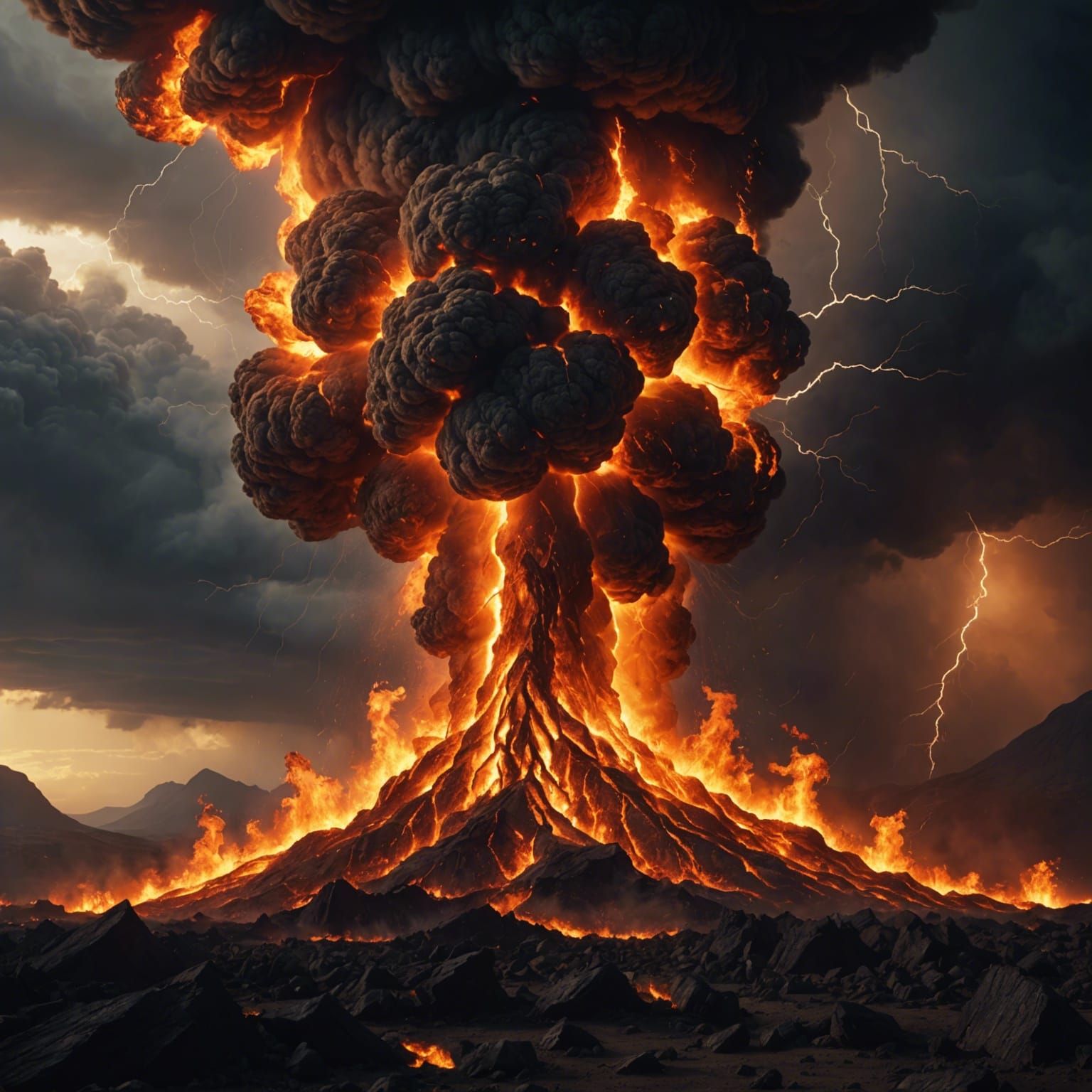 The Eruption  by @Hyperborean