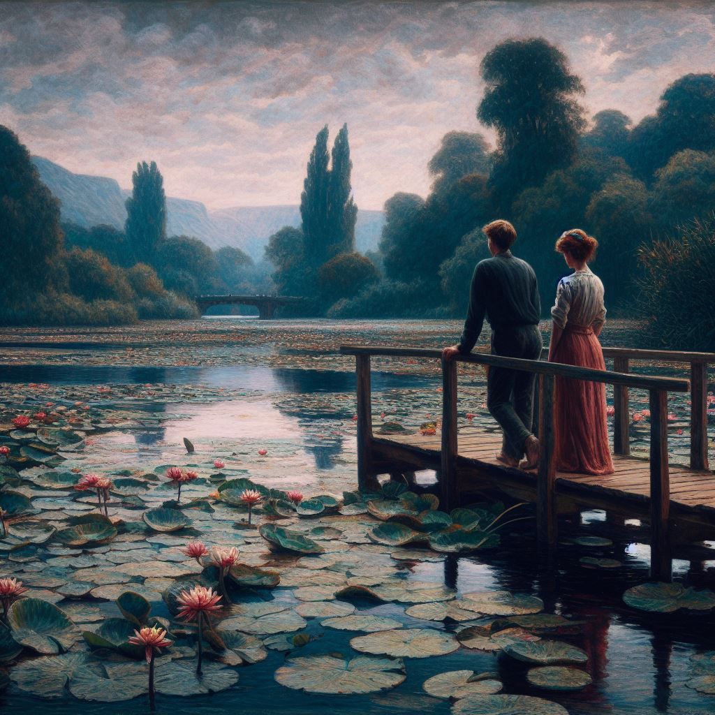 Watching the water lilies