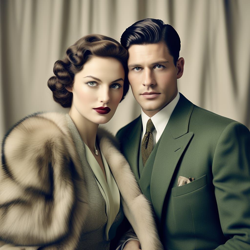 1940s married couple