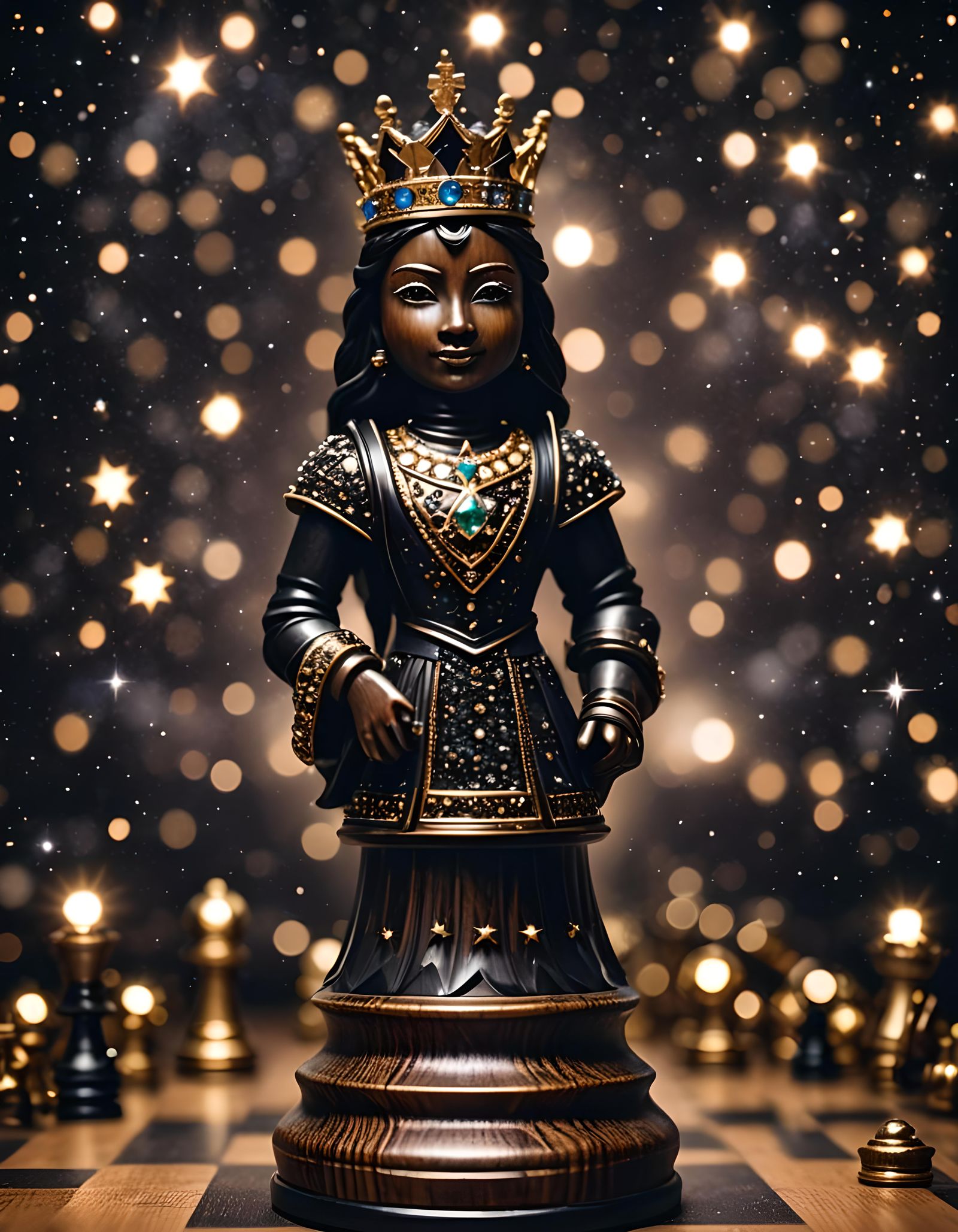 The Black Queen Of Chess