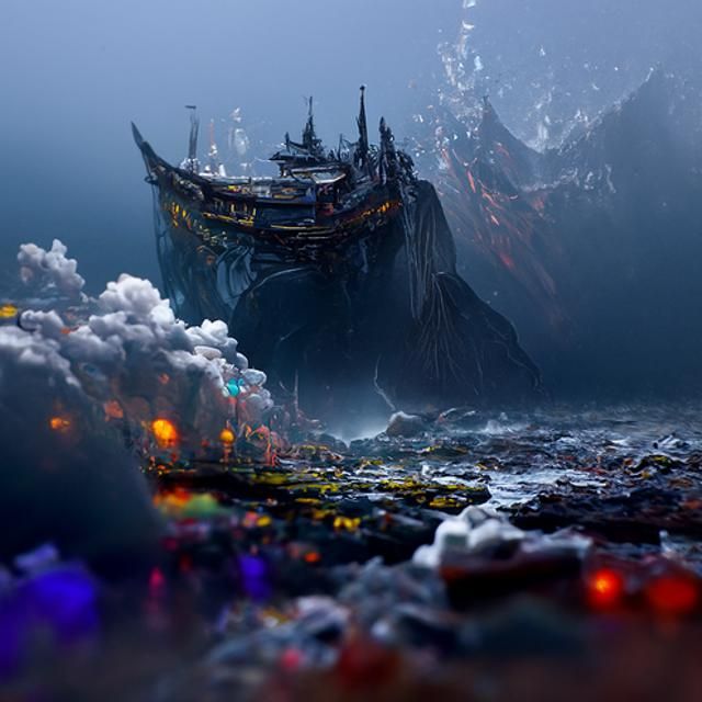 Deep Dark Abyss AI Generated Artwork NightCafe Creator