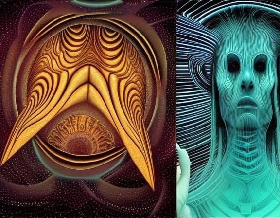 Hallucinating On DMT - AI Generated Artwork - NightCafe Creator