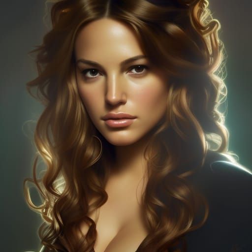 Kelly Brook - AI Generated Artwork - NightCafe Creator