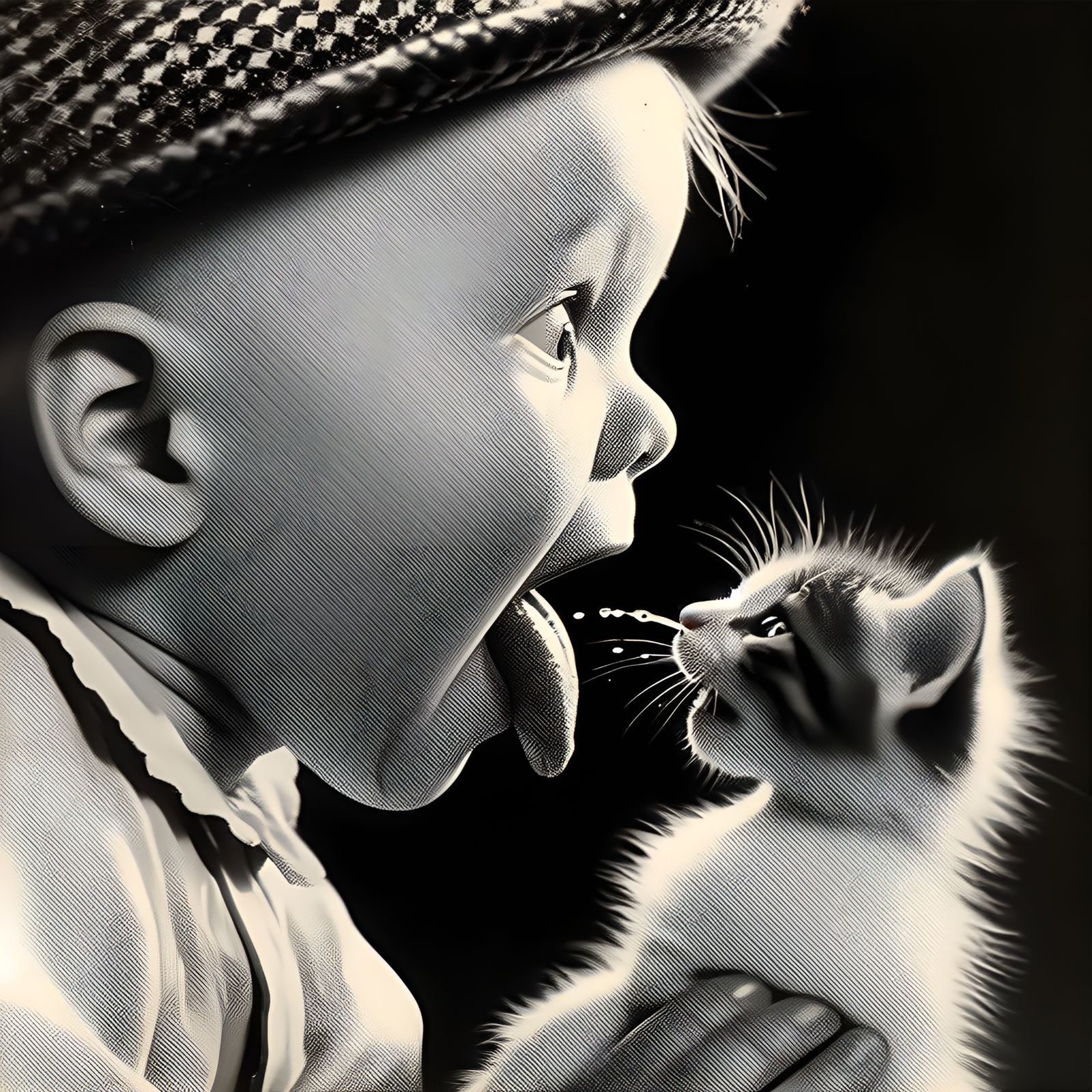 Mad Baby with Sassy Kitten