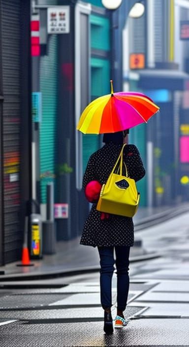 Girl under an Umbrella