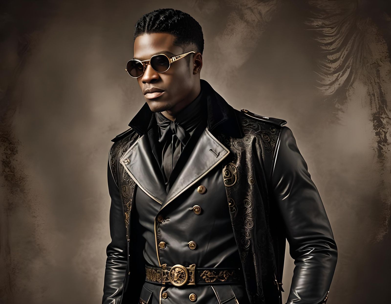 Victorian steampunk fashion style in black.  by @AuntClaudia