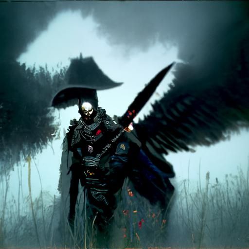 Dark angel samurai