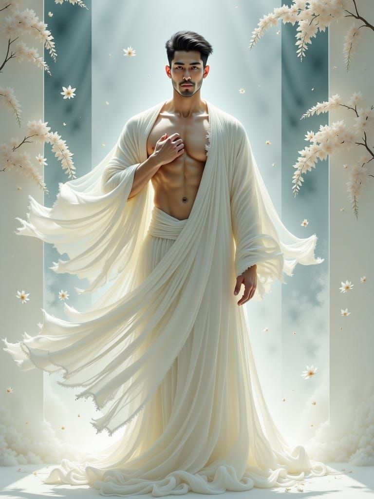 Asian Lace (White Edition) 2  by @Rowin_The_Artist