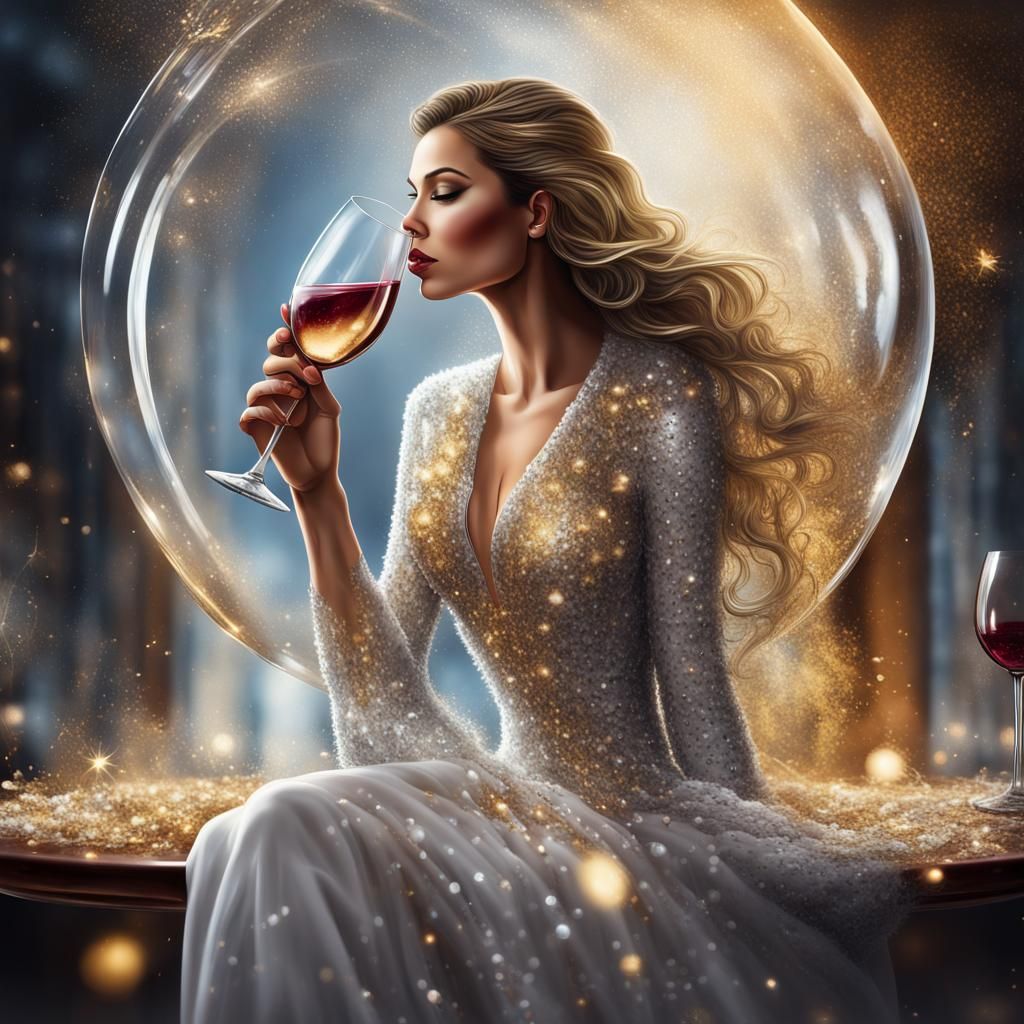 ultra realistic illustration of a beautiful White woman wear...