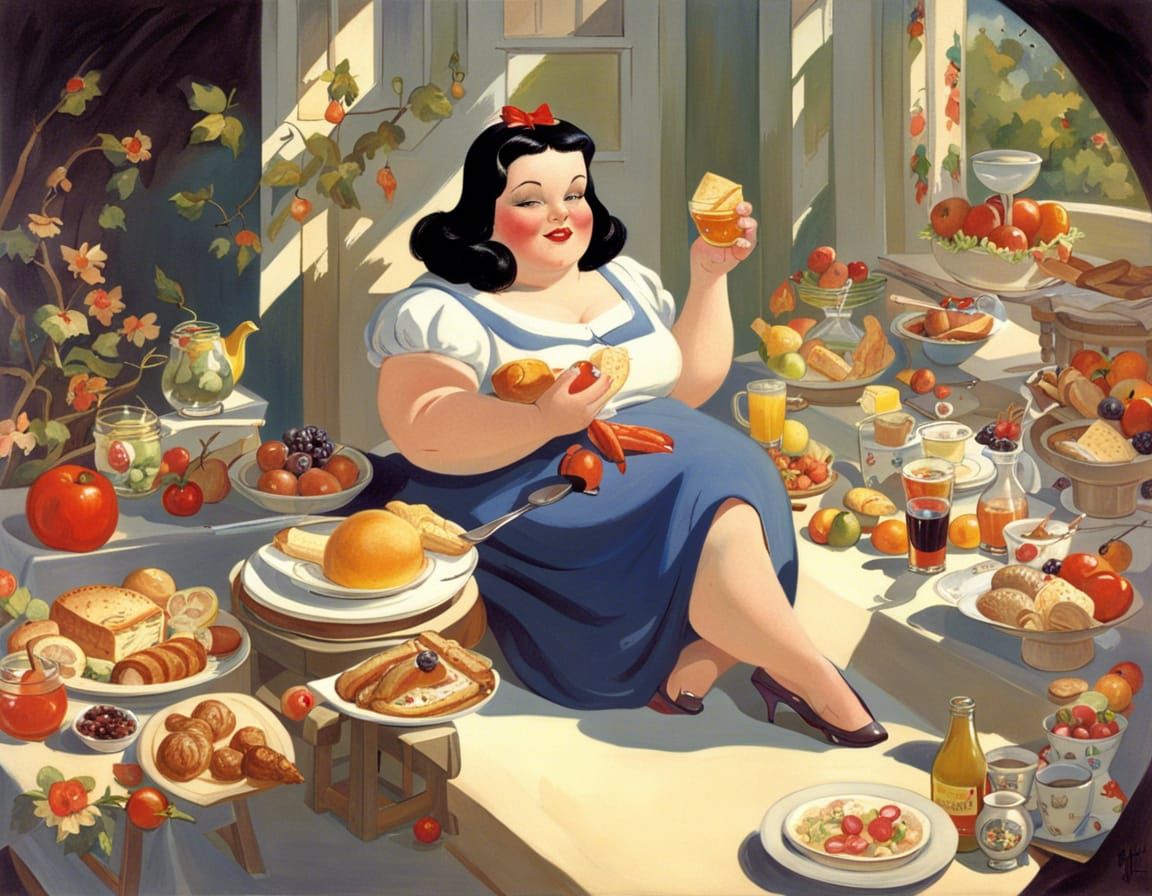  Snow white, s big breakfast