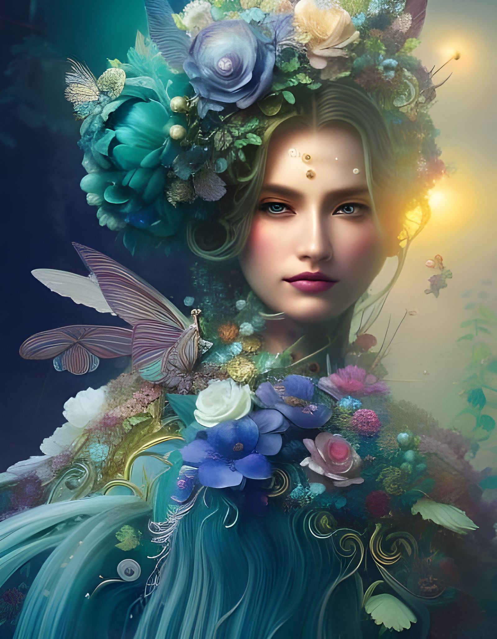 Enchanted Flower Fairy - AI Generated Artwork - NightCafe Creator