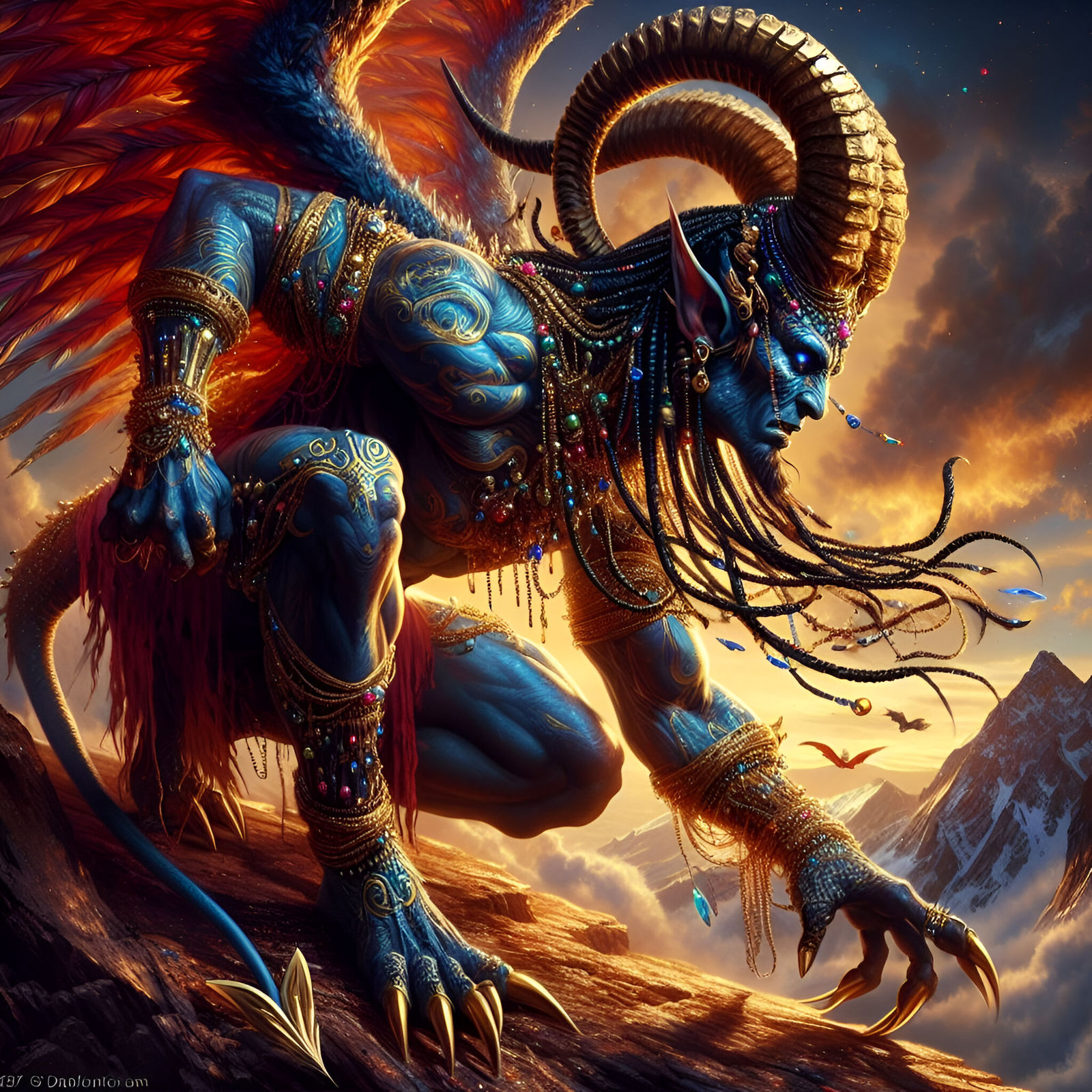 Demon  by @SmitAiArtist