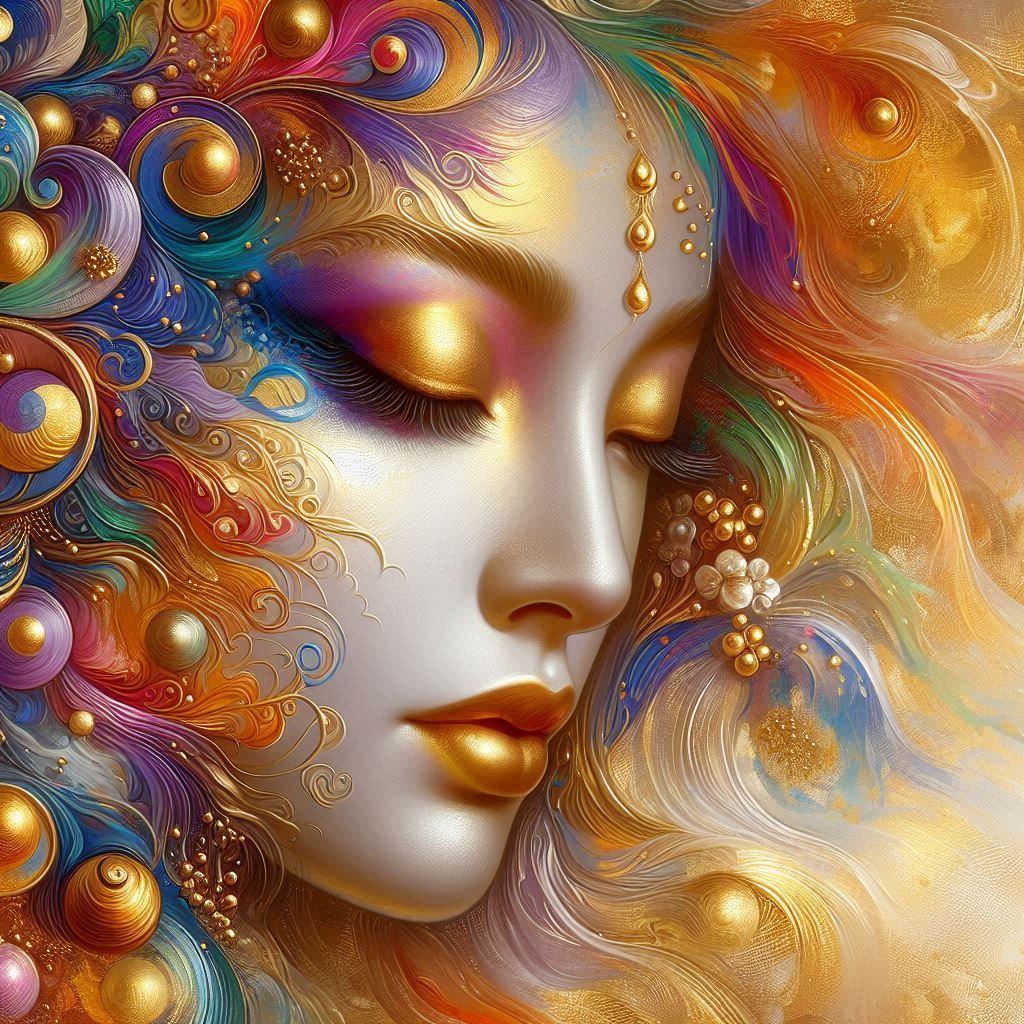 creative female portrait.