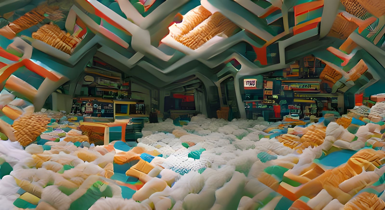 A 3d-voxel heaven surrounded in a safe atmosphere of nostalg...