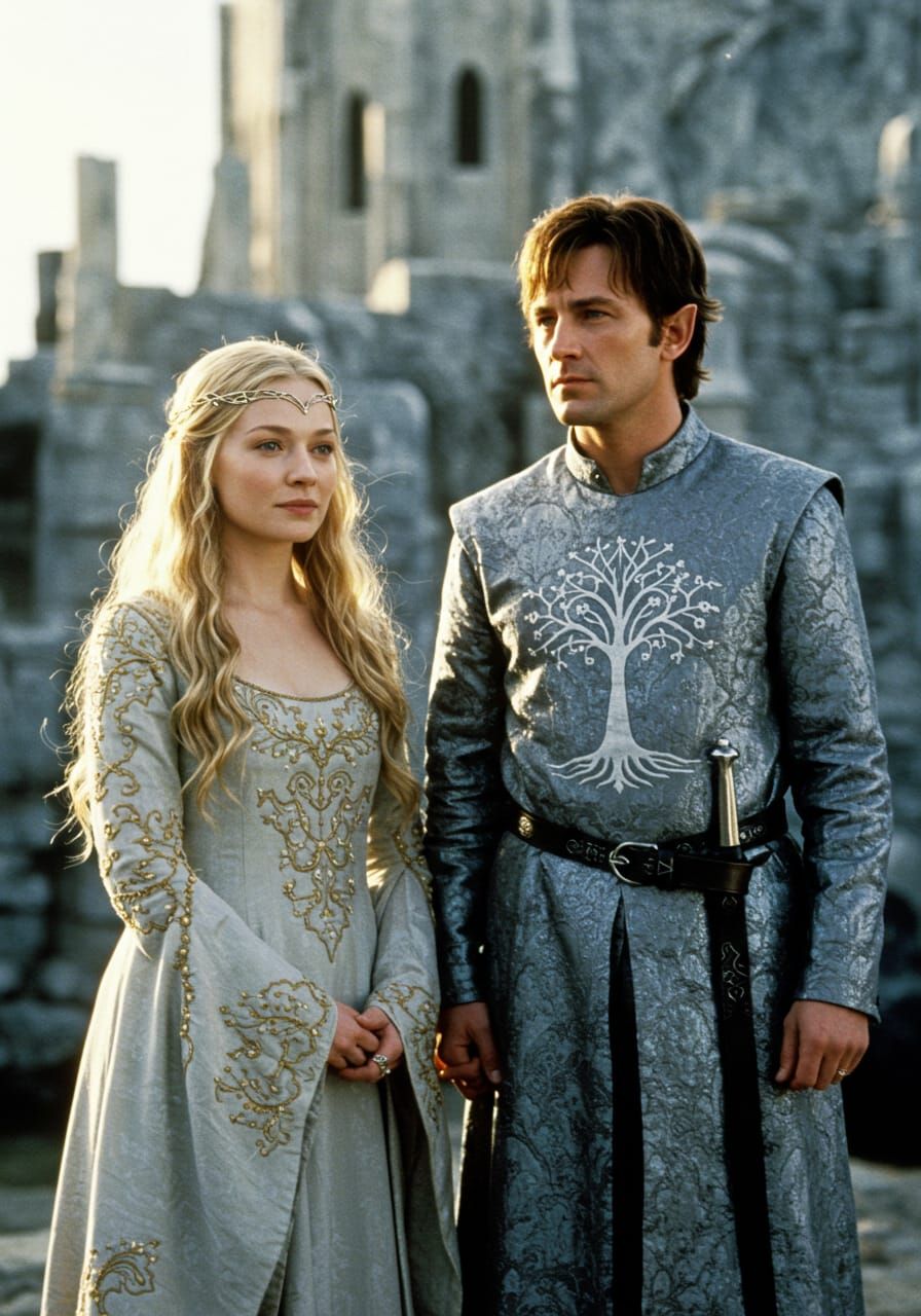 Tolkienesque movie screencap - 35mm film grain