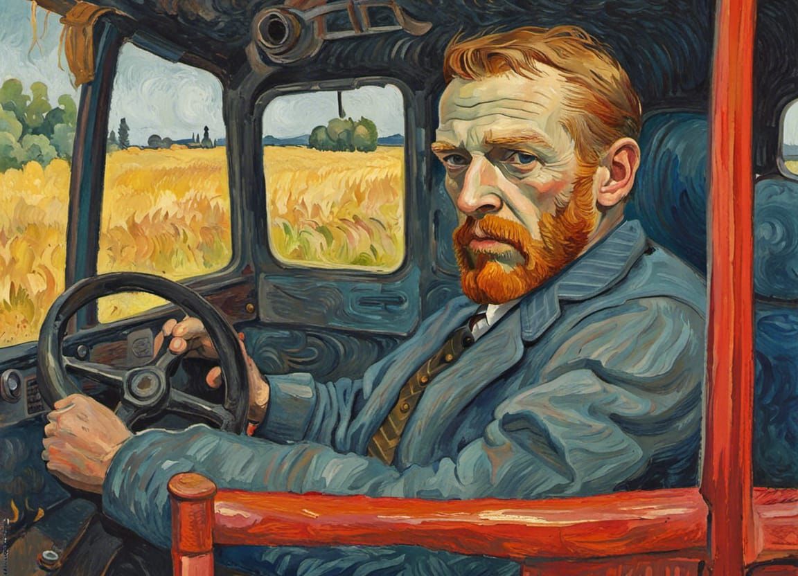 Vincent VanGoh as a buss driver  by @Willow