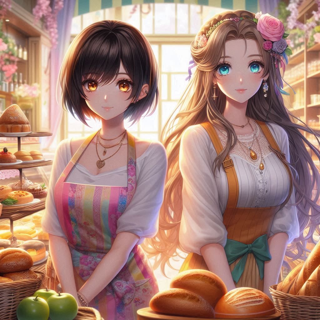 Helping Biscuit in her bakery shop