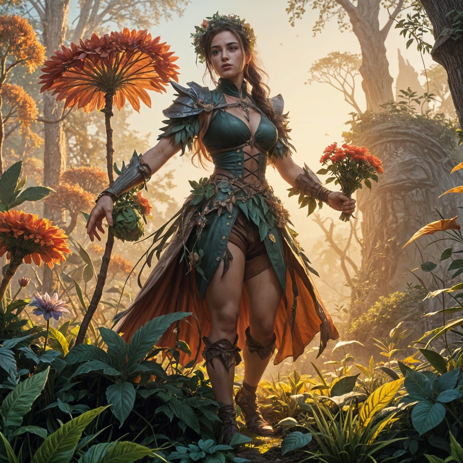 She is a giant botanist for giants flowers