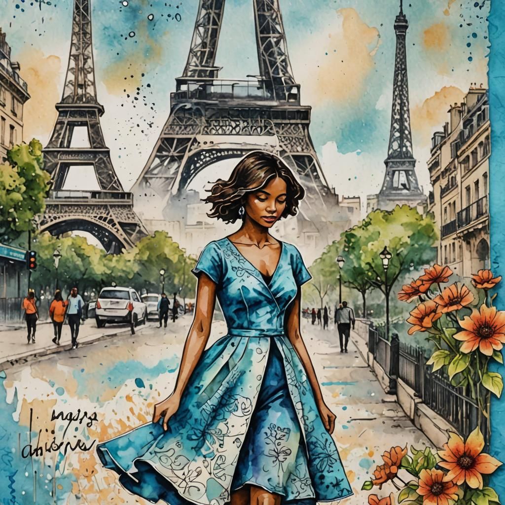 A lady walking