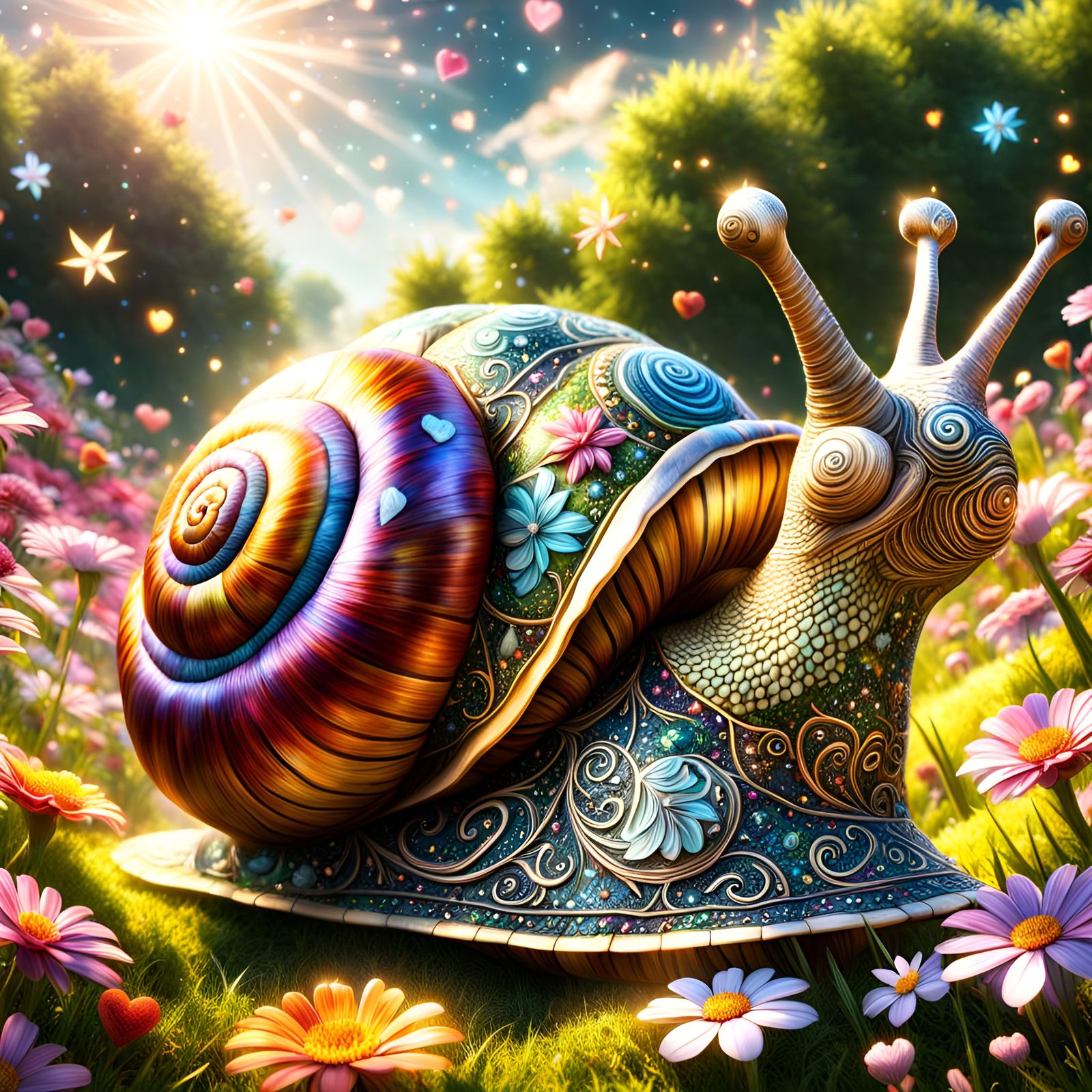 The Snail of Infinite Possibilities  by @OddLilDuck