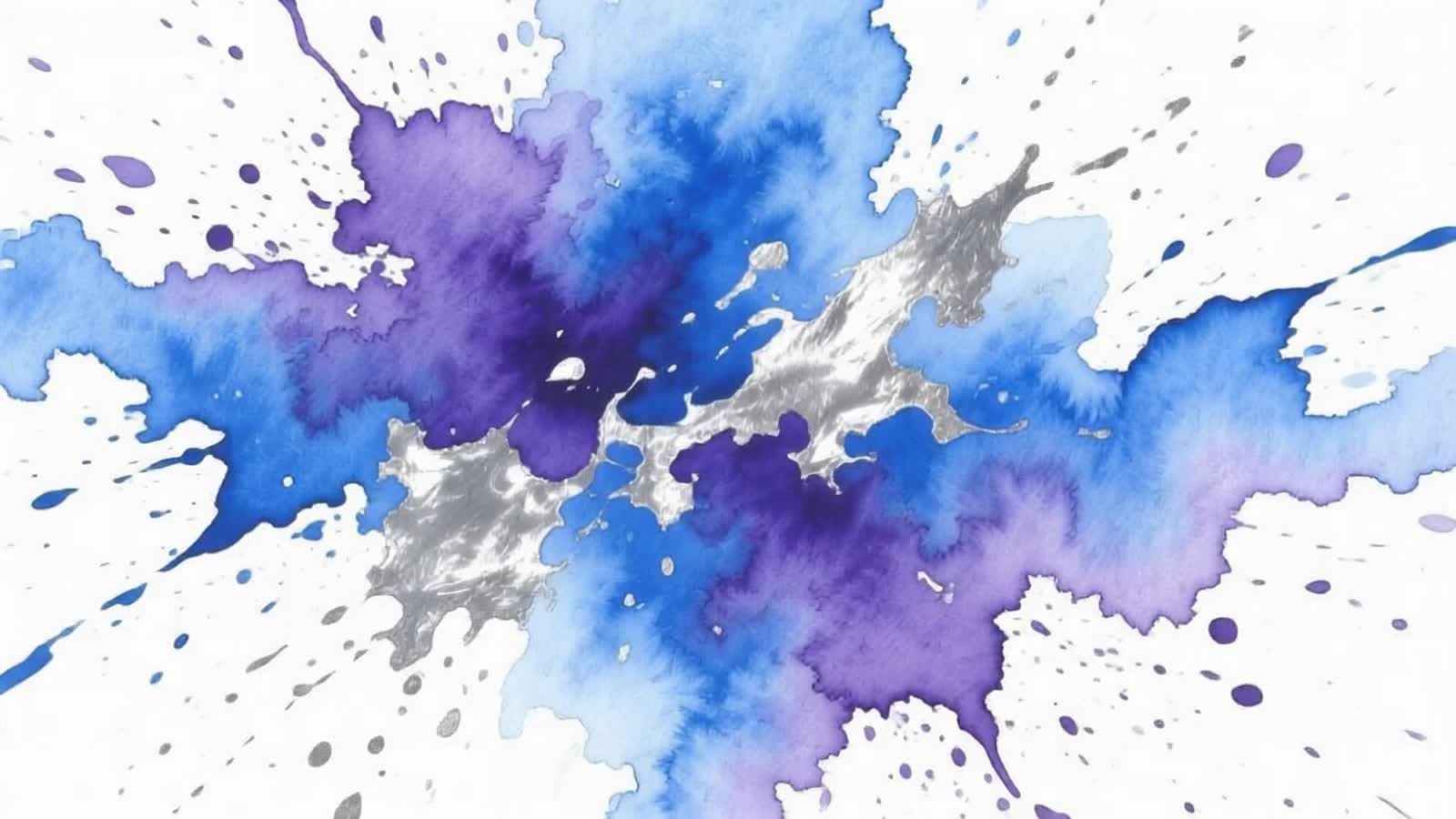 Blue, purple and silver This artwork harmoniously blends Willem Haenraets style with the delicate, expressive watercolou...