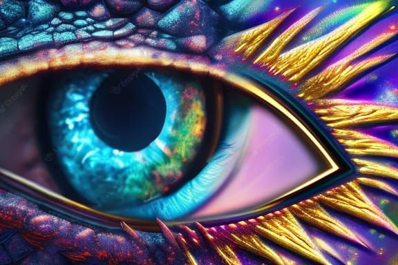 Dragon eye, cosmic gold