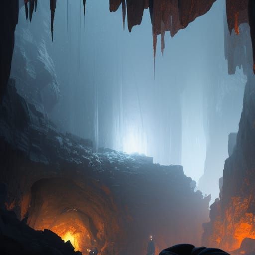 dark and not very scary cave