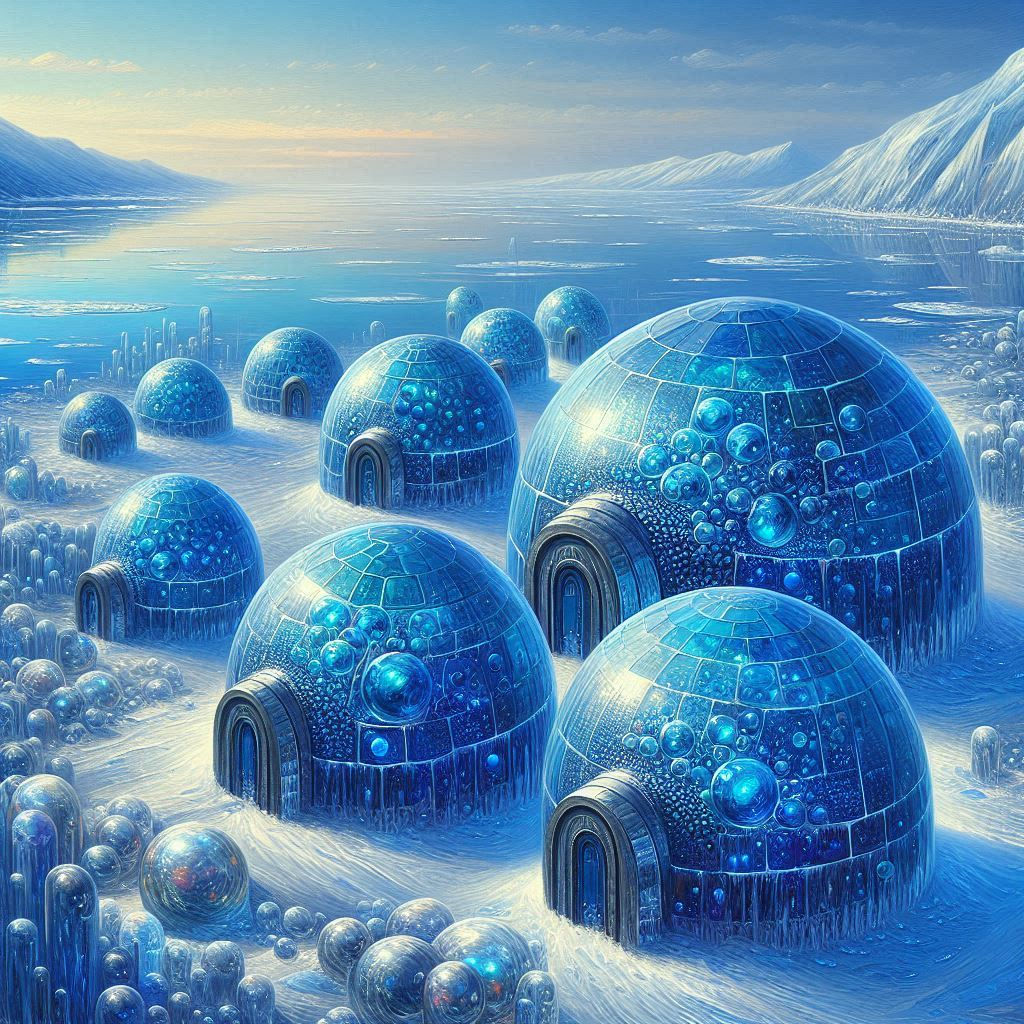 Blue Bubbly Igloos