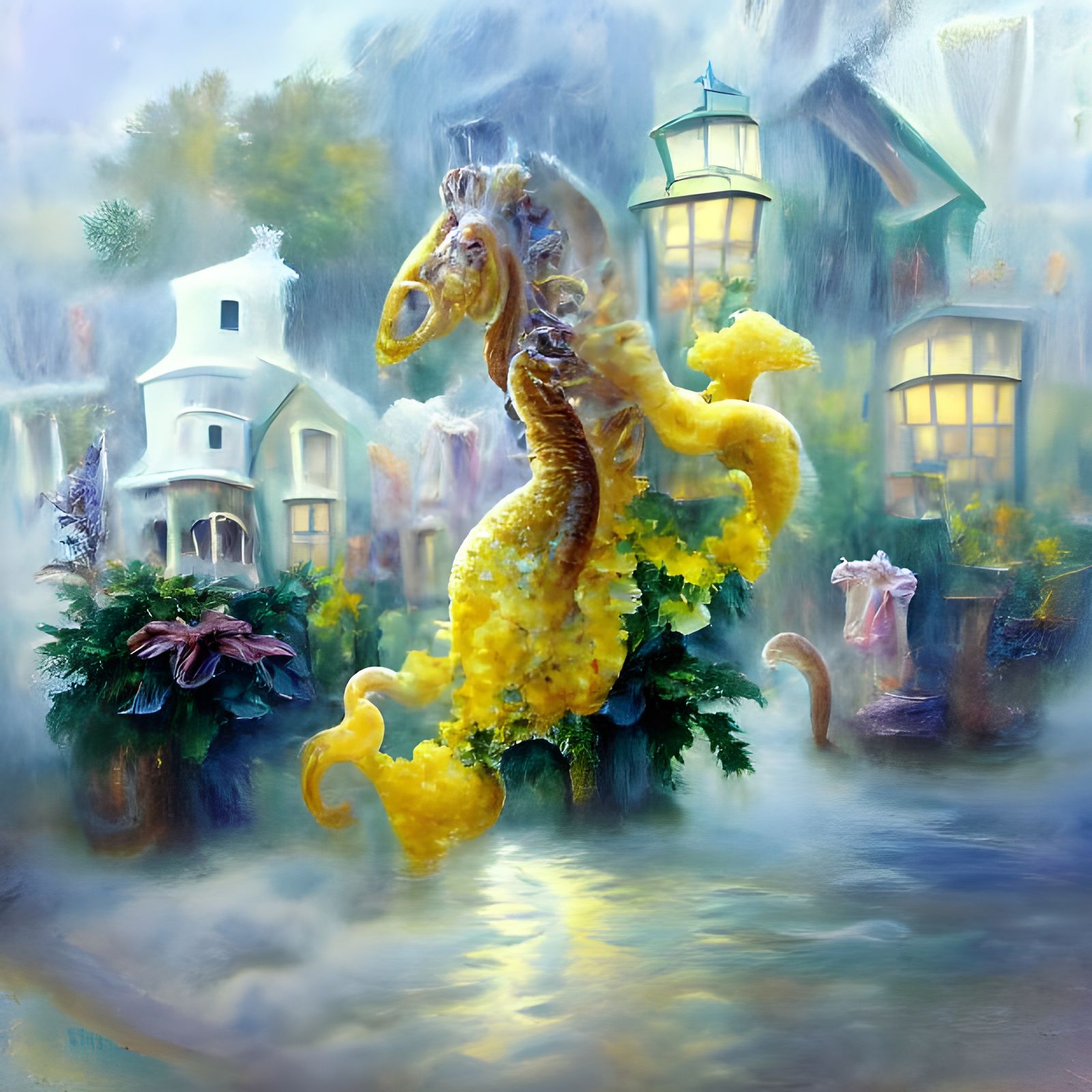 Giant Magical Seahorse