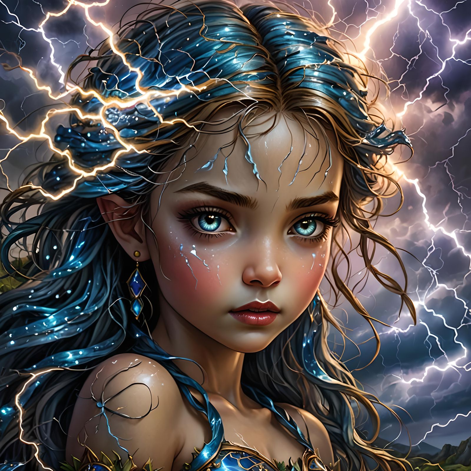 raging Storm Fae - AI Generated Artwork - NightCafe Creator