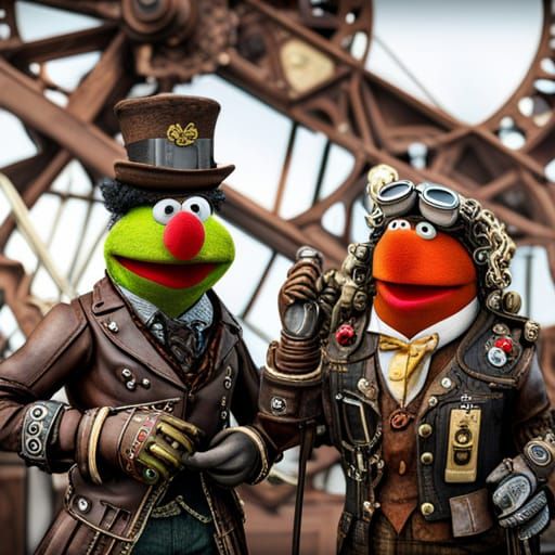 Steampunk Muppets Ai Generated Artwork Nightcafe Creator