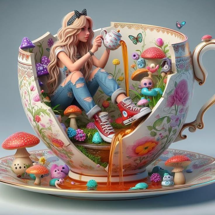 Alice in a tea cup 💞💞