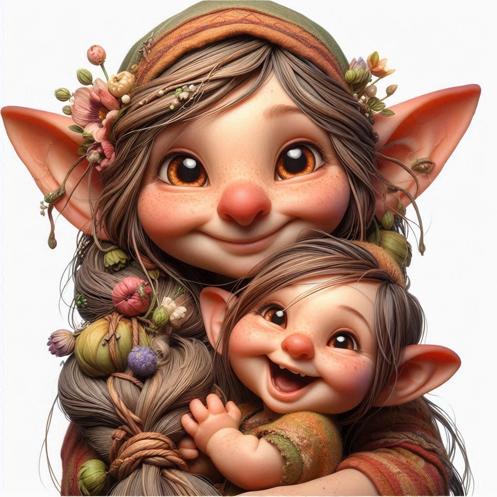 Gnome Mother and Child