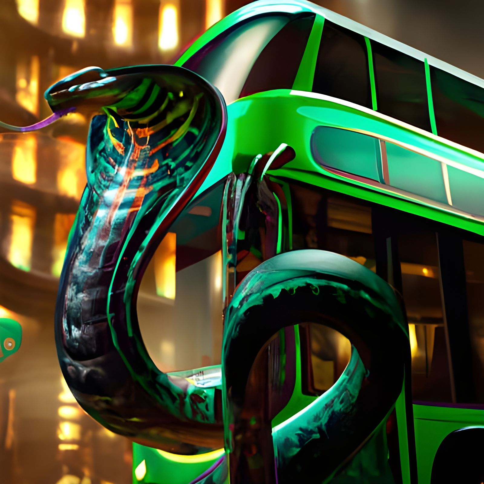 Cobra Snakes - AI Generated Artwork - NightCafe Creator