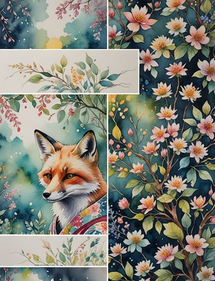 A Warm, Golden Fox Illustration