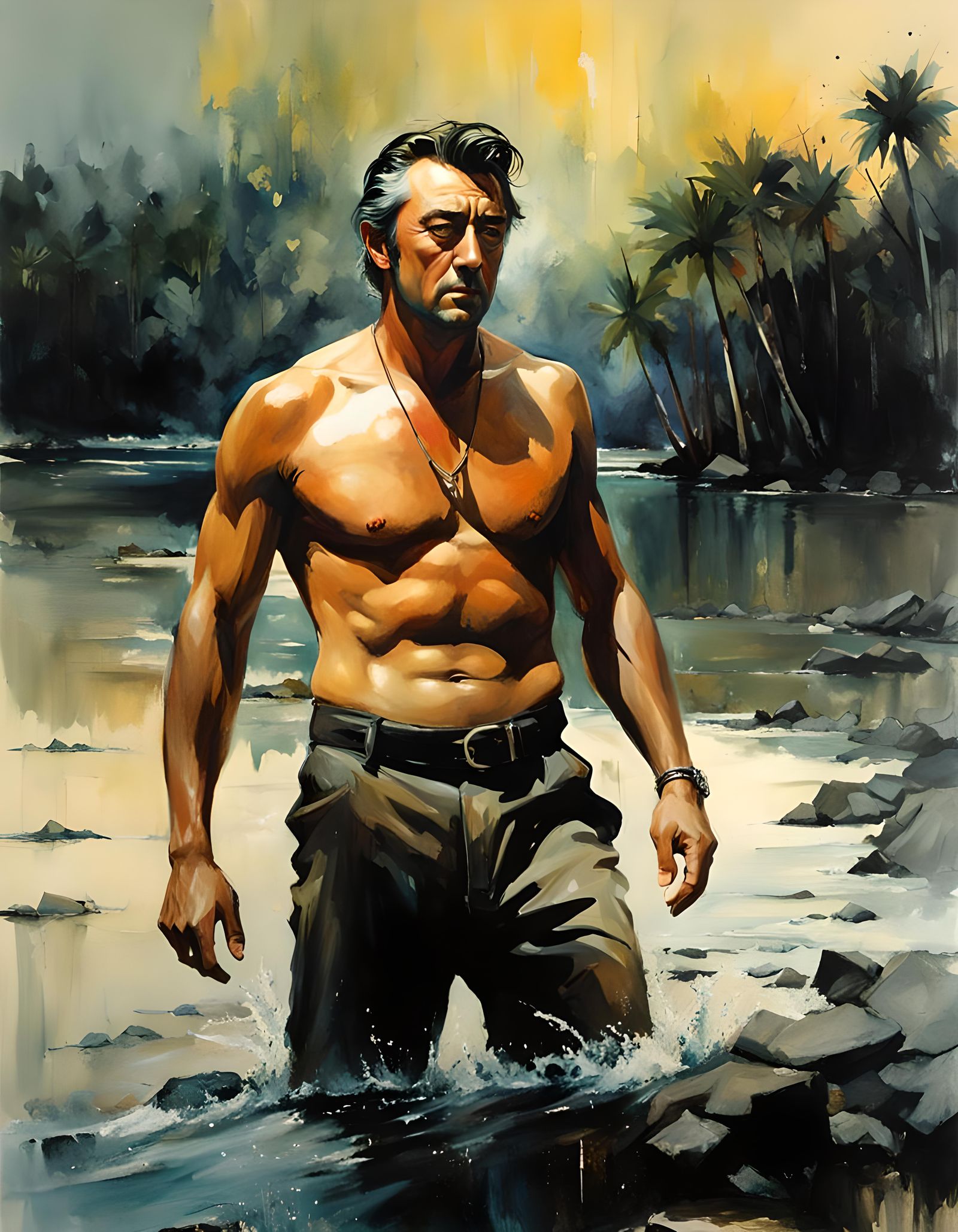 Robert Mitchum - Max Cady - Cape Fear - AI Generated Artwork ...