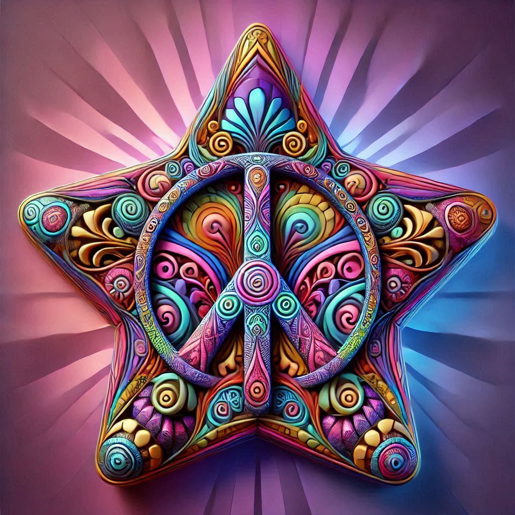 Psychedelic Peace Sign