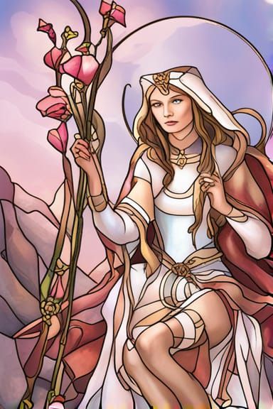 Stain glass tarot cards