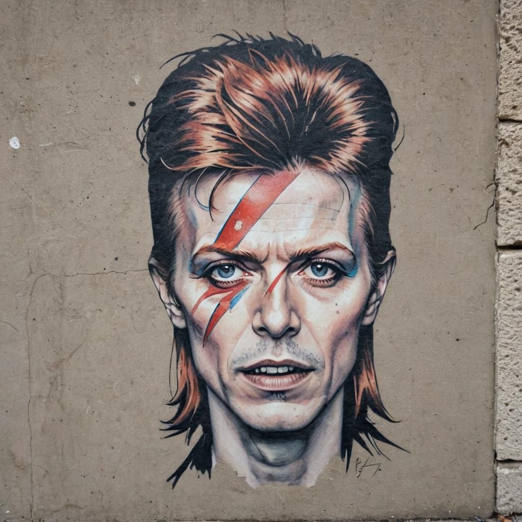 David Bowie street art
