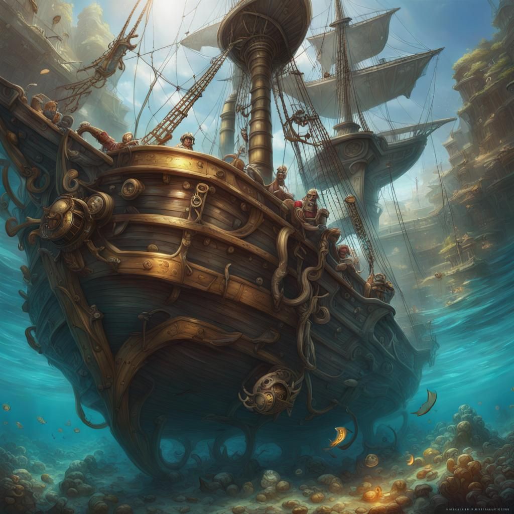sunken pirate ship