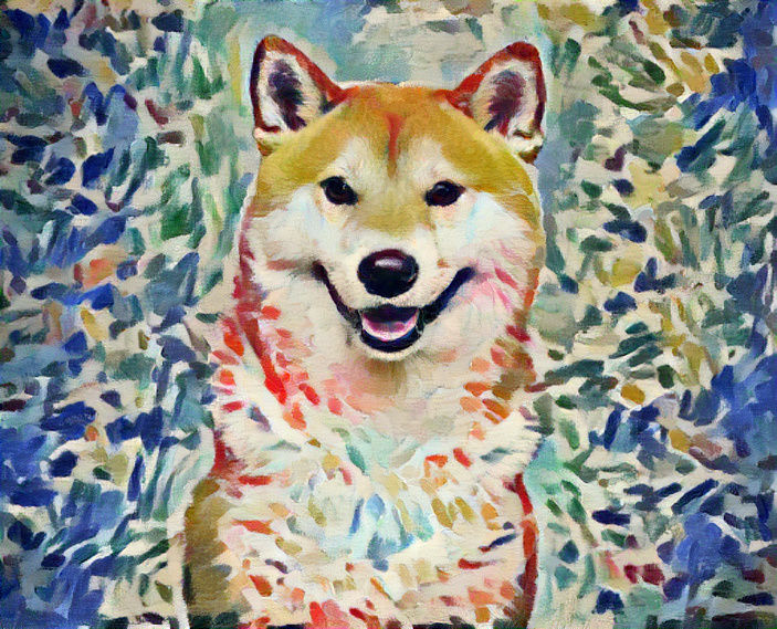 The smil Shiba Inu