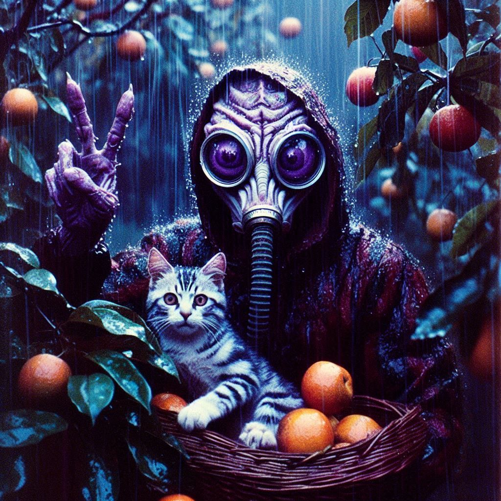 arm-fist cat coat conk