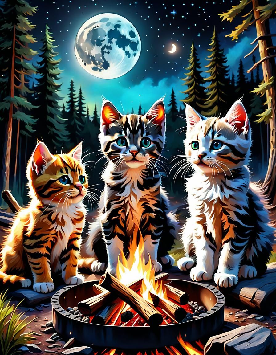 Campfire Kitties