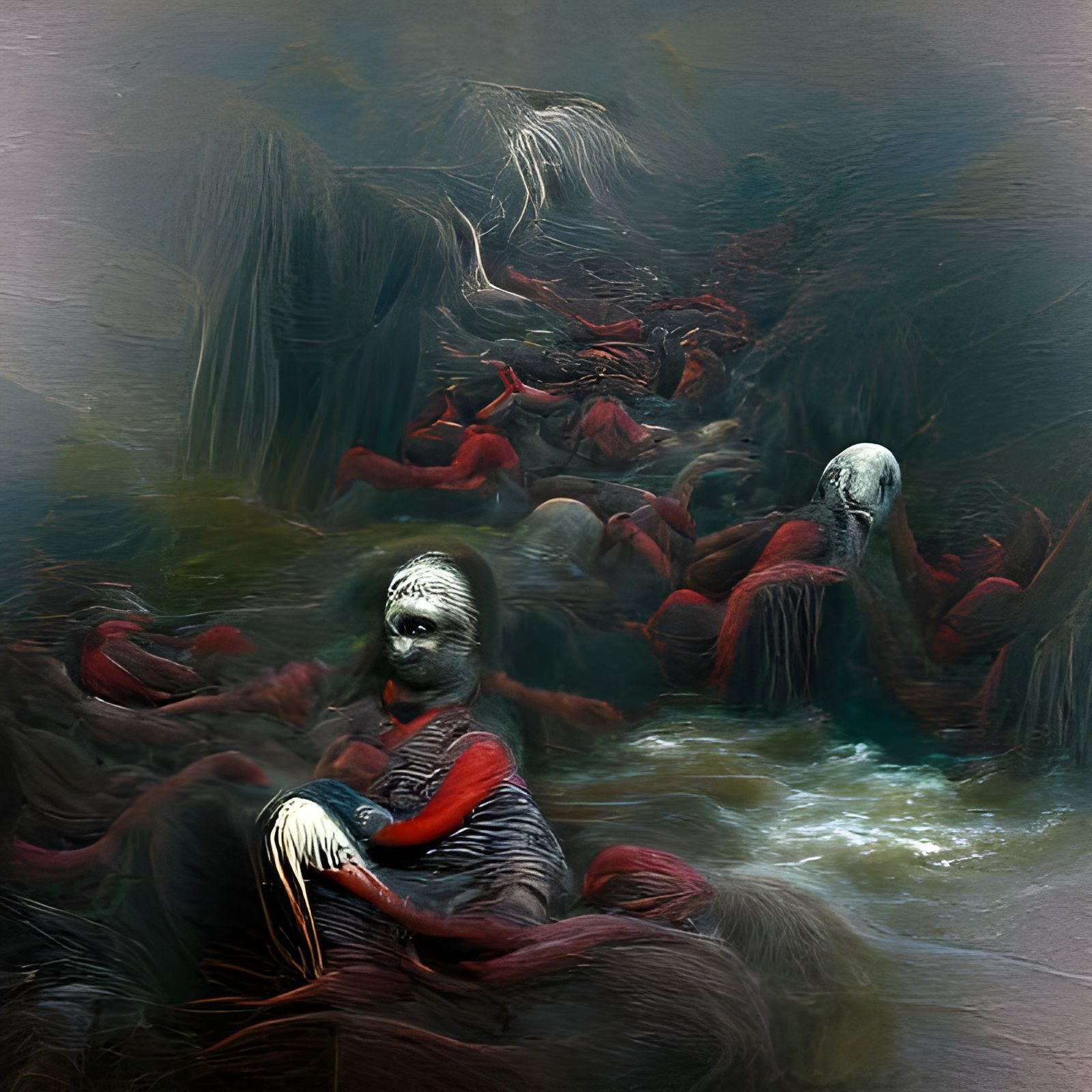 Rivers of tortured souls