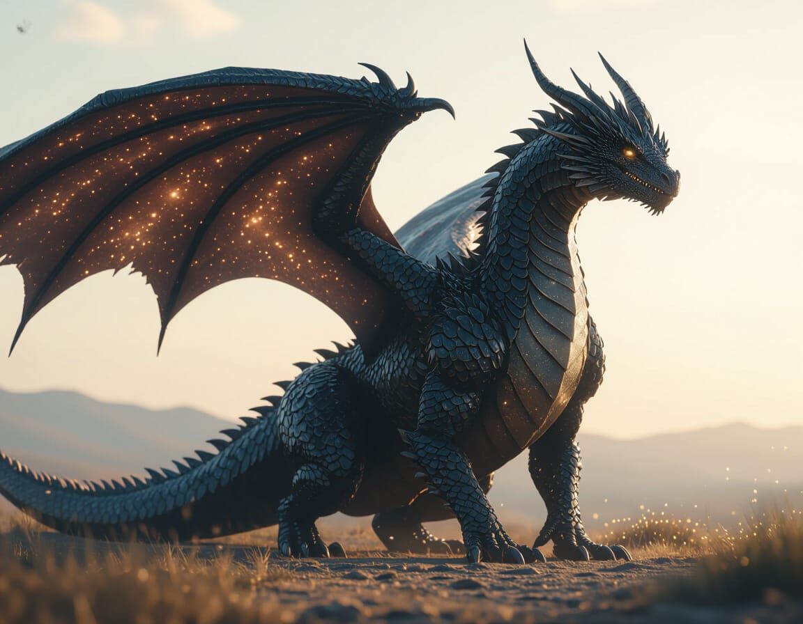 “Creation Dragon approaches slowly and regally, unhurried and unsummoned—knowing everything has its own time and rhythm. Gentle, luminous pa...