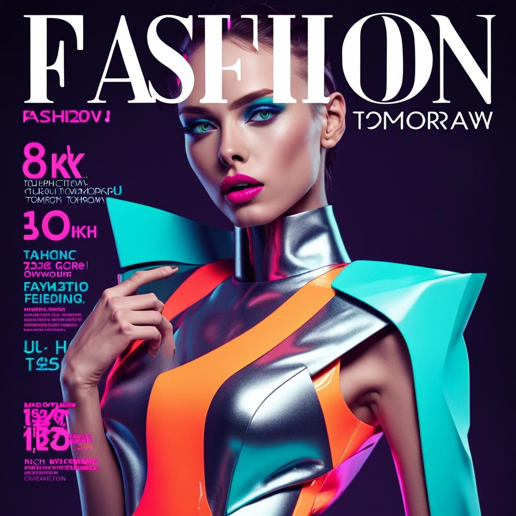 futuristic fashion magazine cover 2