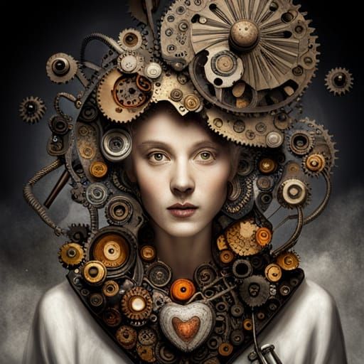 Mechanical woman - AI Generated Artwork - NightCafe Creator