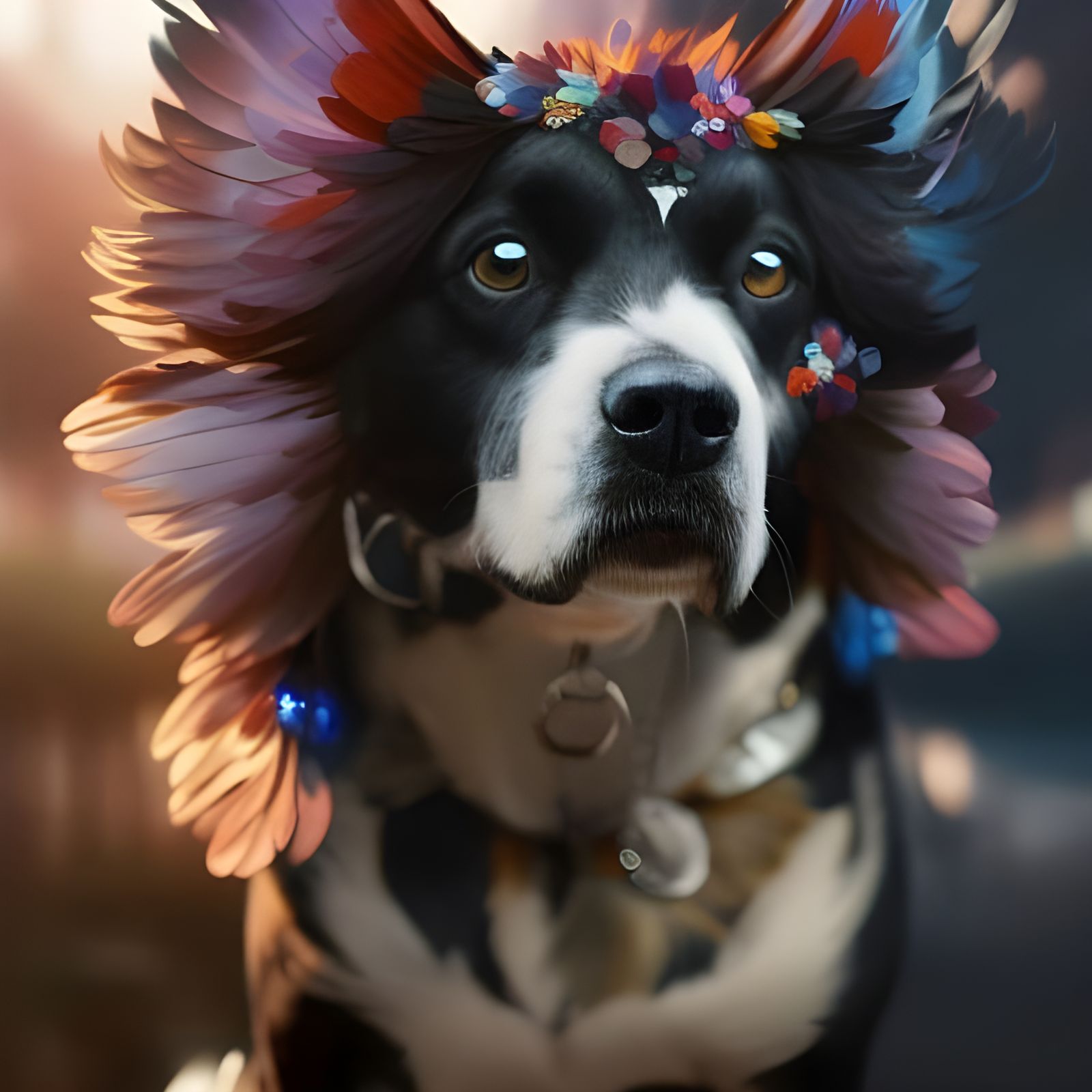 Feather Dog AI Generated Artwork NightCafe Creator