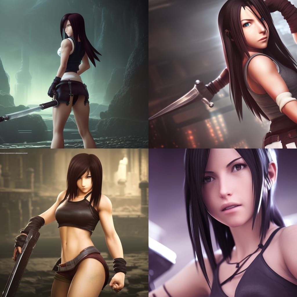 Tifa Lockhart From Final Fantasy 7 Remake Ai Generated Artwork Nightcafe Creator 